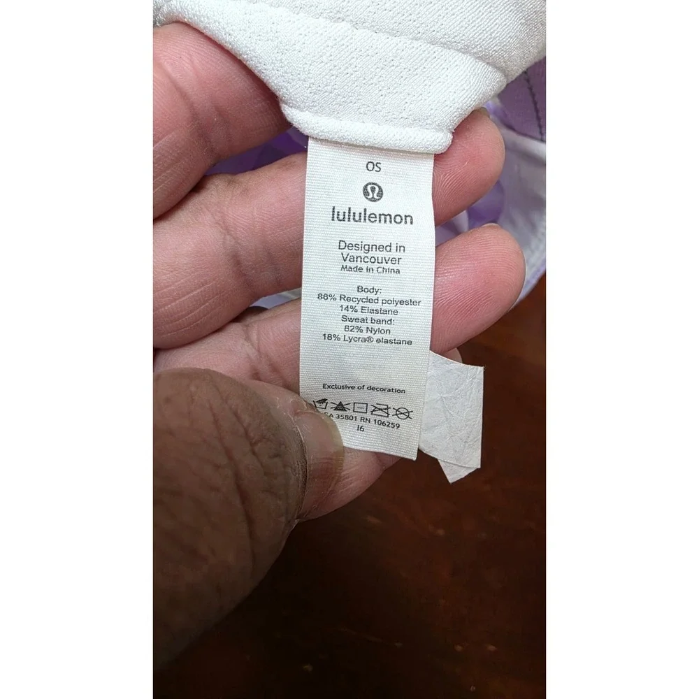 Lululemon Purple‎ Adjustable Lightweight Baseball Cap For Women Size OS